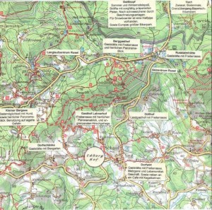 Hundefreundliche Wanderkarte